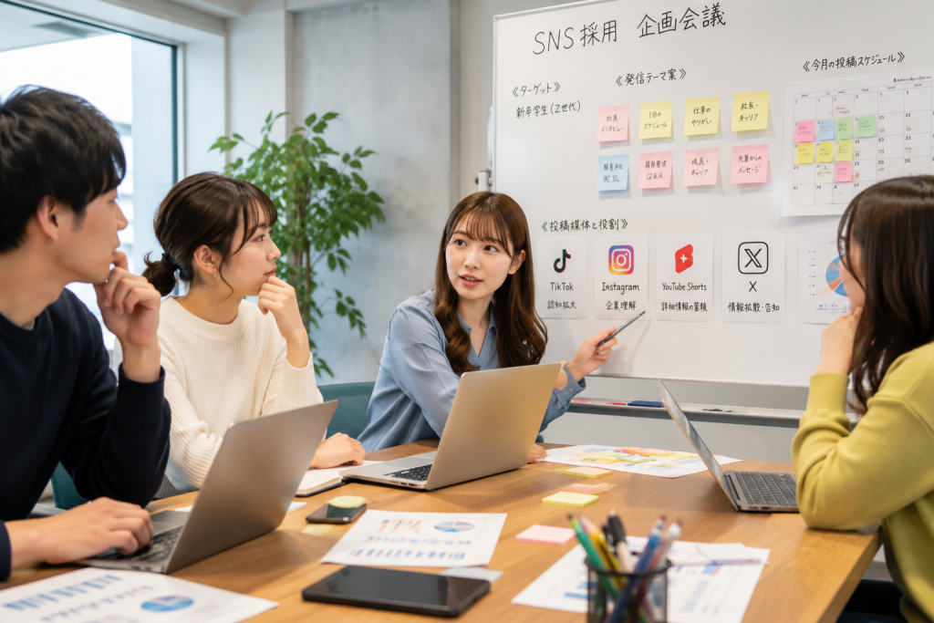 SNS採用を内製する際に初心者がつまずきやすい企画・撮影・編集・投稿のポイント